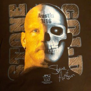 WWE True Vintage Stone Cold Steve Austin Cyborg tshirt XL